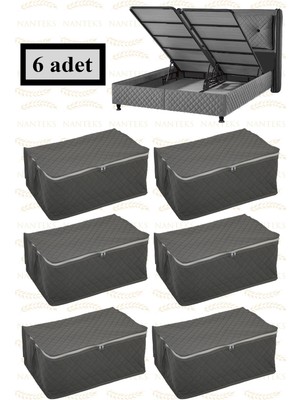 Empressco Nutex 6 Adet Kapitone Desenli Baza Altı Saklama Hurcu 60X40X22 (Gri) - Fiyatı, Yorumları