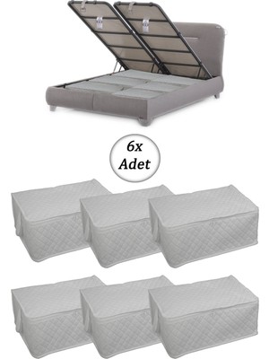 Empressco Adarya Home 6 Adet Kapitoneli Baza Altı Hurç 60X40X22 (Beyaz) - Fiyatı, Yorumları