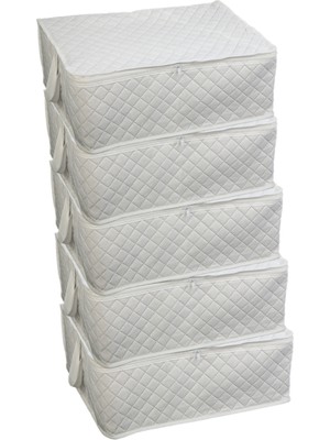 Empressco Adarya Home 5 Adet Büyük Boy Hurç-Yorgan Hurcu 100X50X50(BEYAZ) - Fiyatı, Yorumları