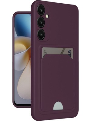 Mudanis Samsung Galaxy A26 Kılıf Kelvin Kartvizitli Silikon - Derin Mor