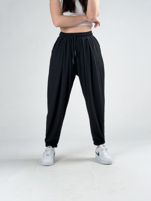 Cocopelli Bürümcük Siyah Kadın Jogger Pantolon COC3180