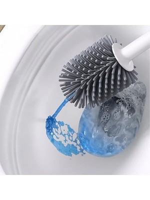 Ozcmax Deterjan Hazneli Silikon Tuvalet Fırçaası