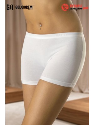 Gd Goldoremi 3125 Premium Seri Kadın Pamuklu Likralı Esnek Yumuşak Boxer Külot 1 Adet