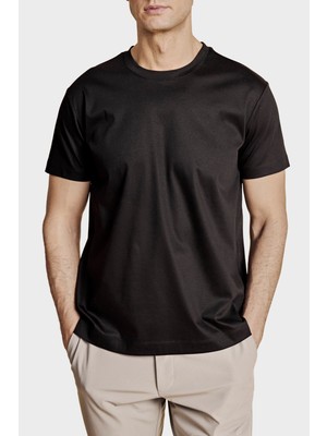 Brooks Brothers % 100 Pamuk Bisiklet Yaka T-Shirt Erkek T Shirt BBSS26MTS008112