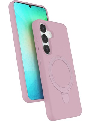 Csmtex Newface  Galaxy S25 Regal Magsafe Standlı Kapak -  Pembe