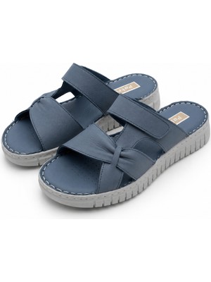 Patron Shoes Kadın Günlük Konforlu Cırtlı Terlik – Ortopedik Taban Hafif Rahat Yazlık Terlik