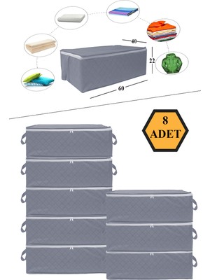 Empressco Nutex 8 Adet Kapitone Desenli Antrasit Bazaaltı Hurç 60X40X22 - Fiyatı, Yorumları