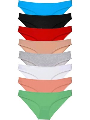 Marsilyan 8 Adet Süper Eko Set Likralı Kadın Slip Külot Set 1