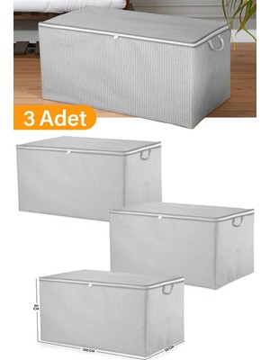 Empressco Serstil 3 Adet - Mega Boy Gri Benekli Yorgan Hurcu - 100X50X50 cm - Fiyatı, Yorumları