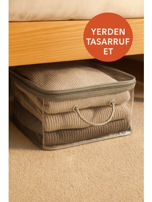 Empressco Hig Home Pratik Saklama Hurcu 28X32X15 cm - Katlanabilir, Fermuarlı, Yatak Altı & Dolap Içi Hurç - Fiyatı, Yorumları