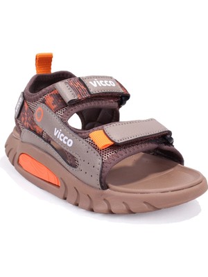 Igor Vicco Konan 332F26Y179 Kahve Ortopedik Günlük Erkek Çocuk Spor Sandalet