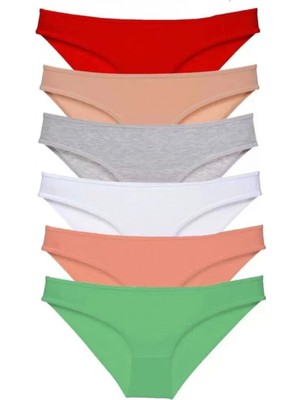 Marsilyan 6 Adet Süper Eko Set Likralı Kadın Slip Külot Renk 4