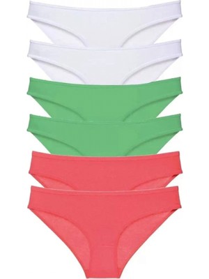 Marsilyan 6 Adet Süper Eko Set Likralı Kadın Slip Külot 552