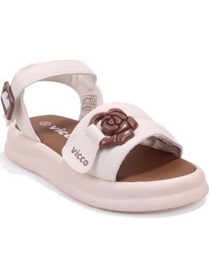 Vicco Sara 321P26Y183 Bej Ortopedik Günlük Kız Çocuk Spor Sandalet