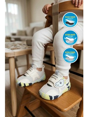 Marco Kids 26Y701 B Beyaz-Lacivert Bebek Spor Ayakkabı