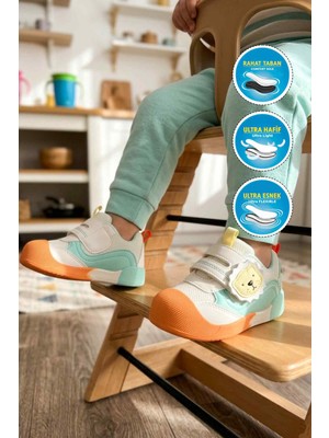 Marco Kids 26Y704 B Beyaz-Turuncu Bekek Günlük Ayakkabı