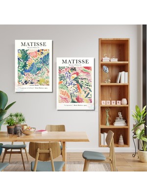 Artarilion Dikey 2'li Kanvas Tablo Seti Henri Matisse Salon Ev  Ofis Tablosu Yeni Ev Hediyesi Baskı Tablo
