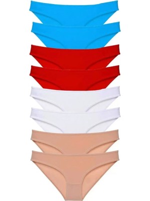 Marsilyan 8 Adet Süper Eko Set Likralı Kadın Slip Külot 529
