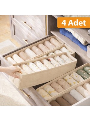 Empressco She Berrak 4 Adet Çekmece ve Dolap Içi Düzenleyici, Raf Düzenleyici, Katlanabilir Çorap ve Çamaşır Organizer - Fiyatı, Yorumları