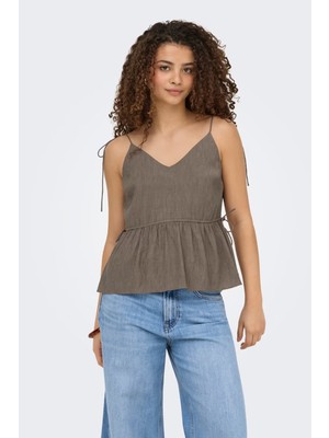 Only Onlnele Regular Fit V Yaka Bağlama Detaylı Ince Askılı Bluz Bayan Bluz 15370325