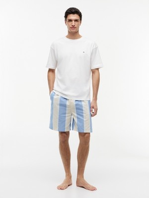 Tommy Hilfiger Ss Woven Short Prınt Set Erkek Turuncu Pijama Takımı - UM0UM03851