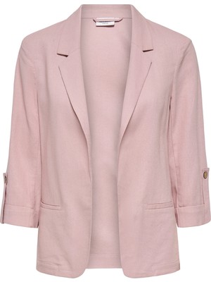 Only Onlgoa Keten Karışımlı Loose Fit Kruvaze Yaka Ceket Bayan Ceket 15363727