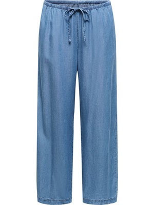 Only Onlcharis Regular Fit Belden Bağlamalı Bol Paça Pantolon Bayan Pantolon 15363959