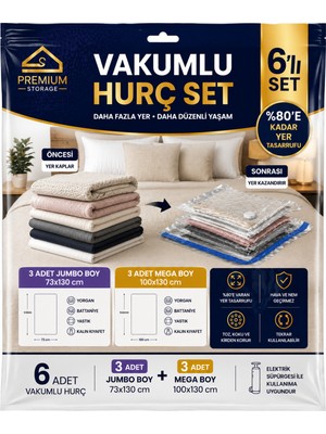 Empressco Sharı Vakumlu Hurç Set 6’lı ( 3*jmbo+3*mega) - Fiyatı, Yorumları