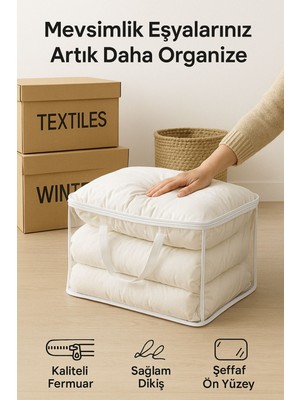 Empressco Hig Home Pratik Saklama Hurcu 40X48X15CM - Katlanabilir, Fermuarlı, Yatak Altı & Dolap Içi Hurç - Fiyatı, Yorumları