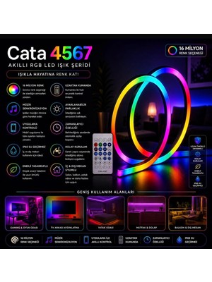 Novada  CT-4567 Rgb Akıllı Neon LED Şerit (Kumandalı & App Kontrollü)