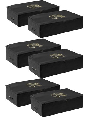 Empressco Umbellatum Hurç Baza Altı 6 Adet Set 64X46X22 cm Büyük Boy Siyah Renk - Fiyatı, Yorumları