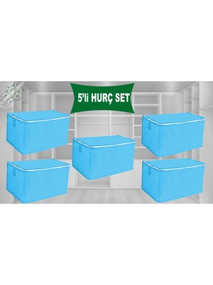 Empressco By Ballı Biocotton Yorgan Hurcu 5li Set Tela Dayanıklı Malzeme Çok Amaçlı Döşek Yorgan Hurucu Mega Boy 50X50X100 - Fiyatı, Yorumları