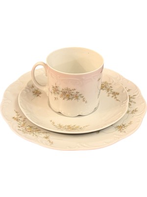 Rosenthal Trio - Çay Kahve Fincanı Fincan Tabağı ve Pasta Tabağı