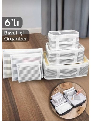 Empressco Ayhome 6 Parça Valiz Düzenleyici Çekmece Içi Dolap Düzenleyici Organizer - Fiyatı, Yorumları