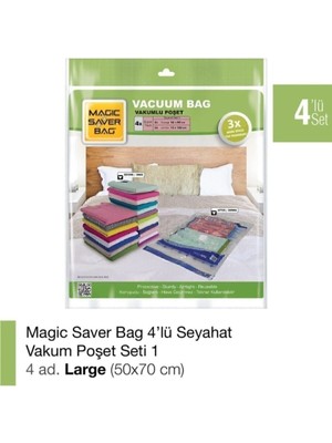 Empressco Magic Saver Bag 4’lü Vakumlu Poşet Set-1 - Fiyatı, Yorumları