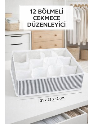 Empressco Ponçik Bebek Şık ve Fonksiyonel Organizer 12 Bölmeli Çekmece Organizeri – Dolap ve Çekmece Içi Düzenleyici - Fiyatı, Yorumları