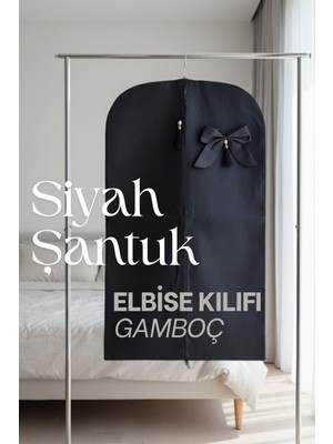 Empressco Dantelux Şantuk Fionklu Çeyizlik Elbise Kılıfı (Gamboç) - Siyah Renk (95X60 Cm) - Fiyatı, Yorumları