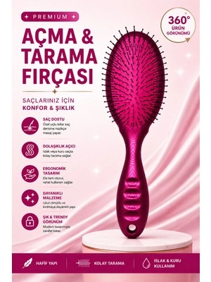 Festilo Aqua Brush Açma & Tarama Fırçası Premium Dolaşık Açıcı Saç Fırçası Islak & Kuru Kullanım