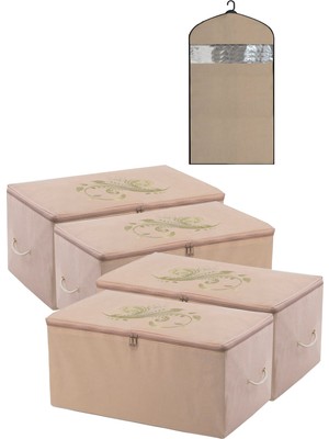 Empressco Umbellatum Hurç Organizer Saklama Çantası 4 Adet 64X41X35 cm ve 1 Elbise Kılıfı 5