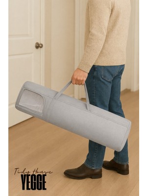 Empressco Yegge Kaliteli Halı Hurcu - 130CM Yolluk Hurcu Pencereli, Taşıma Kulplu, Kalın Kumaşlı Halı Kilim Kılıfı - Fiyatı, Yorumları