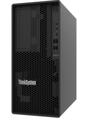 Lenovo Thinksystem ST45 V3 Tower Sunucu Amd Epyc 4124P 4 Çekirdek 16GB Ecc Ddr5 500W 3 Yıl Garanti 7DH51005EA