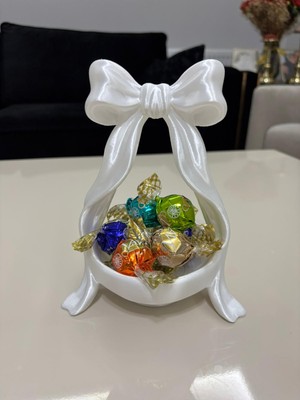 MUS3D Şık Sunum Fiyonklu Şekerlik - (1 Adet)  (Boyut 18 Cm)