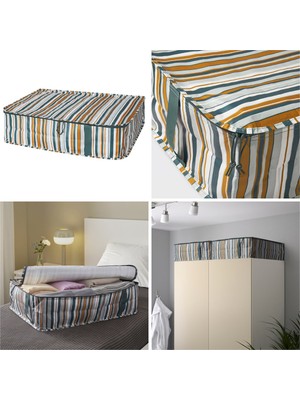 Empressco Ikea Sackkarra Hurç Elbise Çarşaf Nevresim Giysi Saklama Kutusu Organizer 69X51X19 cm - Fiyatı, Yorumları