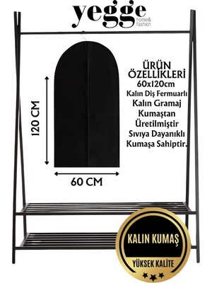 Empressco Yegge Palto Kaban Mont ve Elbise Abiye Kılıfı Gamboç 60X120CM Sıvıya Dayanıklı Kumaş Kalın Fermuarlı Kılıf - Fiyatı, Yorumları