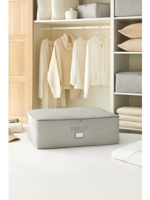 Empressco Ocean Home Textile Büyük Boy Gri Balıksırtı Baza Altı Yastık Yorgan Kazak Hurcu 62X46X22 - Fiyatı, Yorumları