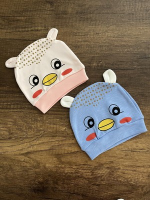Gülümse Gel Yenidoğan Kız Erkek Bebek Civcivli Bebek Bandana Şapka Başlık Fiyonklu Kurdeleli Civciv Model 2ADET