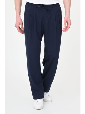 MCR Düz Oversize Ipli Pileli Geniş Paça Erkek Pantolon