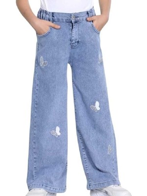 Başak Çocuk Giyim 543263 Ridayen Kids Likralı Kot 13/16 Yaş - Mavi - 12-13 Yaş