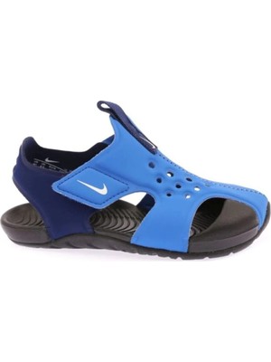 Nike Çocuk Mavi Sandalet 943827-403 Dar Kalıp 1 Beden Büyük Alınız)