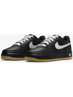 Nike Air Force 1 Lv8 3 Gs Unisex Deri Siyah Spor Ayakkabı | HQ1911-001